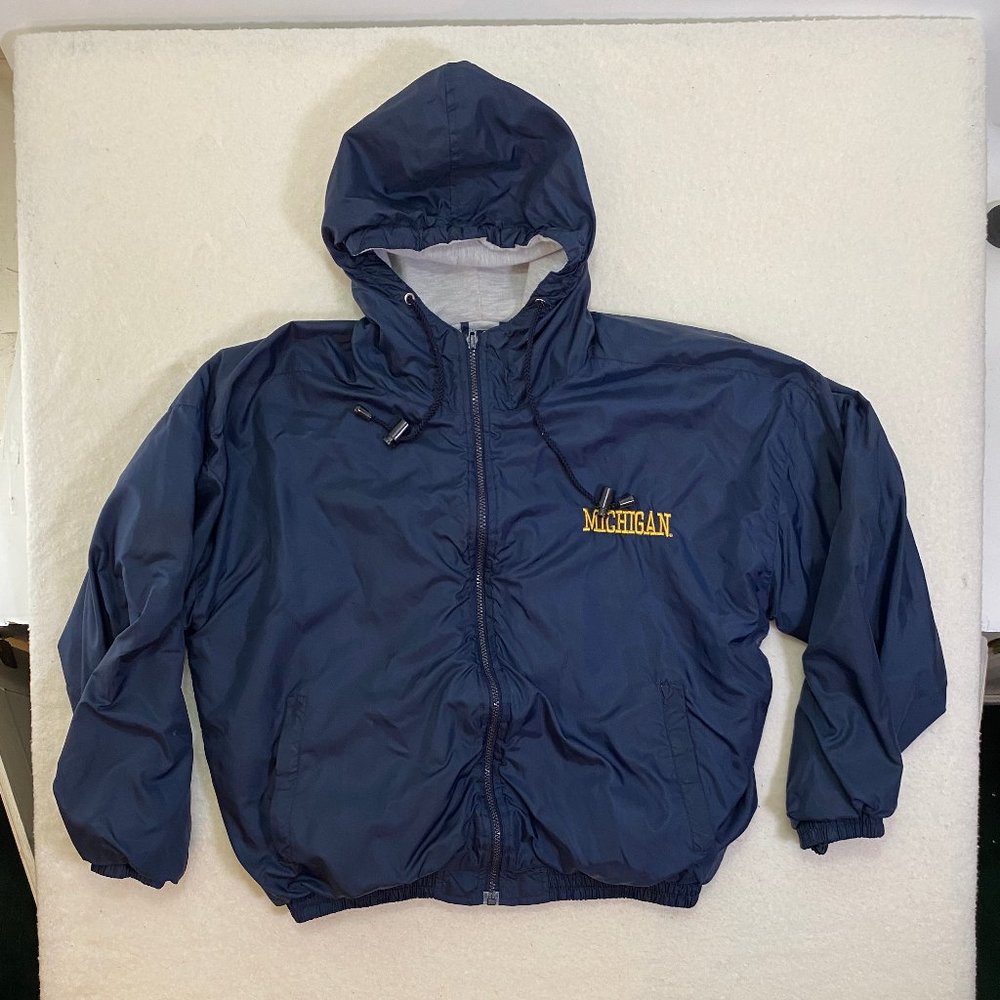 Steve And Barrys Michigan University Hooded Jacket Wind Breaker Boys M